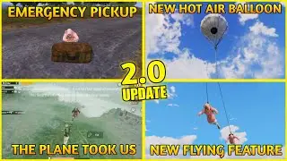 2.0 UPDATE EMERGENCY PICKUP NEW FEATURE BGMI/PUBG | HOW TO FLY IN 2.0 UPDATE BGMI / PUBG MOBILE