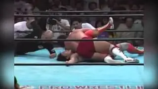 Dr Death Steve Williams Hits Kenta Kobashi with 3 Backdrop Drivers