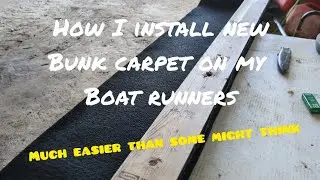 Installation of new boat runners carpet for your boat trailer