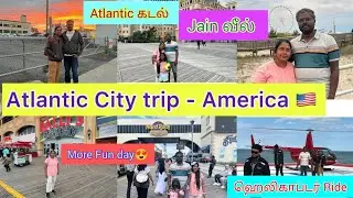 Atlantic City | Helicopter ride | steel pier | Light House | casino | Giant wheel | USA Tamil vlog