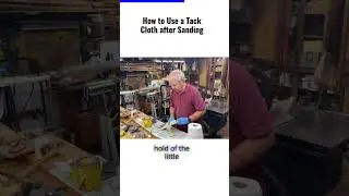 Transform Your Wood Sanding with Tack Cloth Techniques #shorts