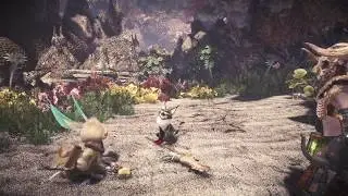 Monstrer Hunter World Attack Follow Grimalkynes on Shamos