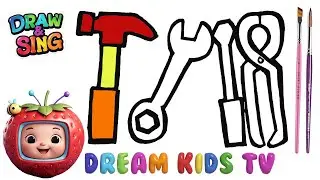 Sparkle & Shine Glitter Repair Tools Drawing & Coloring Fun for Kids! 🛠️✨| Nursery Rhymes & Kids