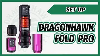 Dragonhawk Fold Pro Rotary Tattoo Machine Pen Wireless | Aribot battery | Mast Pro Cartridge