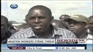 Kenya aviation workers union demand recognition by trade winds aviation services