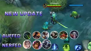 NEW UPDATE - META BUFF AND NERF!! PATCH NOTE 1.5.56!! MOBILE LEGENDS.