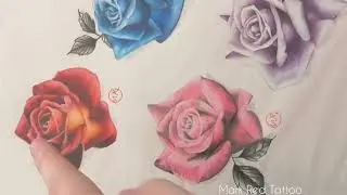 Tattoo Stages Video Of Red Rose By Mark Red Tattoo.