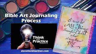 JS: Philippians 4 Bible Art Journaling with Distress Inks