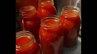 Canning Stewed Tomatoes | Water Bath Canning