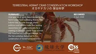 Terrestrial Hermit Crab Conservation Workshop オカヤドカリの 保全科学