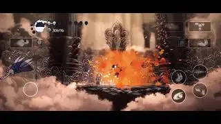 Beating 𝙨𝙤𝙢𝙚 bosses in hollow knight android: Vengefly king