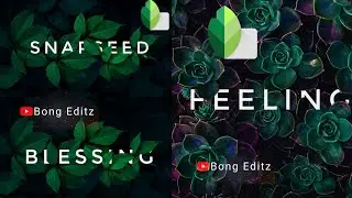 How edit 3d text in Snapseed | 3d text on photo | Snapseed