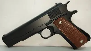 Мощный Детский пистолет Colt 1911 из металла стреляет пластиковыми пульками