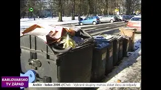 ♻️ 2006 &ndash; Cheb: Vybran&eacute; skupiny mohou z&iacute;skat slevu za odpady (TV Z&aacute;pad)