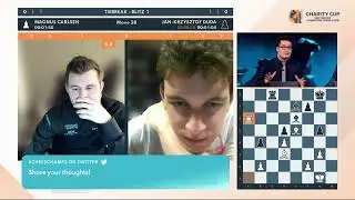 Magnus Carlsen vs Jan Duda TieBreak Blitz 1 CCT Charity Cup 2022
