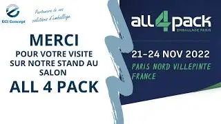 ECI CONCEPT pr&eacute;sent au salon ALL4PACK 2022