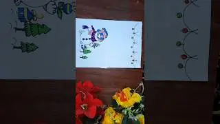 🎄🎈🎁Don't miss ☃️⛄️Christmas special border #art #trending #viralshort #explore #drawing #painting