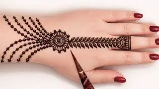 Beautiful back hand mehndi design| New year special mehndi design 