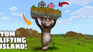 I found TALKING TOM HOLDING FLOATING ISLAND in Minecraft  ! Horror Gameplay