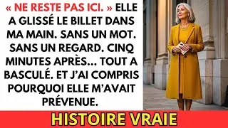 ELLE A GLISSÉ UN BILLET DANS MA MAIN — « NE RESTE PAS ICI ». CINQ MINUTES APRÈS, TOUT A BASCULÉ.