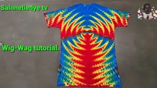#tiedye Wig-Wag tutorial, rainbow colours