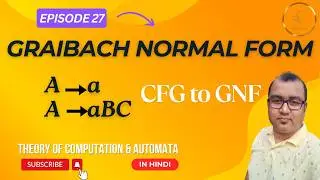Greibach Normal Form (GNF) in CFG | Simplify Grammar with Step-by-Step Example