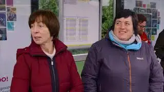 Dublin Bus Queuing at Bus Stop Social Media