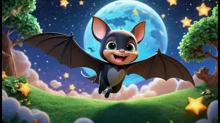 Bat Wings Go Flap Flap Flap | English Nursery Rhyme | Kids Songs | Baby Music