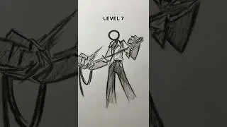 Drawing stickman with weapons in different levels #art #drawing #stickman #fpy