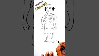 Chaiwala character draw (Motu Patlu)😱💥#motupatlucartoon  #chaiwala #drawing #cartoon