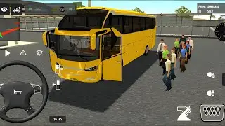 2025 Indonesian Bus Simulator Full Traffic Driving Hill road Offload New Bus Gameplay Video Part 102