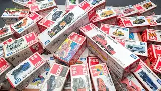 【トミカ】ミニカー大集合! Vo9 遊んだトミカを箱に入れて並べてみました。