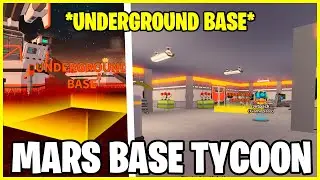*UNDERGROUND BASE* MARS BASE TYCOON ROBLOX