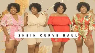 SHEIN Curve Plus Size Rompers Try-On Haul | Summer 2023
