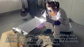 Factory Snapshots#Construction machinery#excavatorparts #radiator