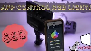 RGB LED Camera Light with App Control from GVM Great Video Makers