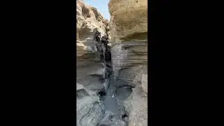 Volcanic Crevice at Black Point on Mono Lake