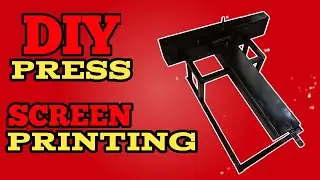DIY SINGLE PRESS USING SCRAP METAL | DIY SCREEN PRINTING TOOLS