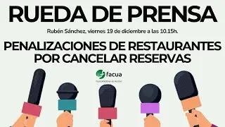 Penalizaciones de restaurantes por cancelar reservas.