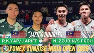 NUR IZZUDHIN/GOH🇲🇾 VS JUNAIDI ARIF/ROY KING YAP🇲🇾: YONEX-SUNRISE INDIAN OPEN 2025|ROUND 16