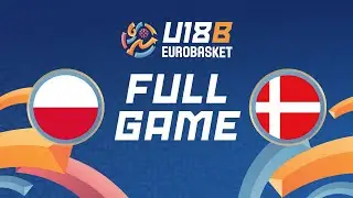 Quarter-Finals | Poland v Denmark | Full Basketball Game | FIBA U18 EuroBasket 2025 - Division B