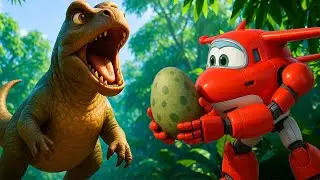 Super Wings | Enter Dino World! Jett&rsquo;s Biggest Dinosaur Adventure | Hero Wings |Child Safety Lessons