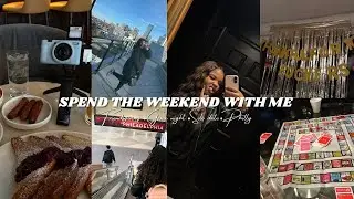 VLOG| Spend the weekend with me in philly| game night, solo date , friendsgiving & more| CNS