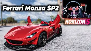Forza Horizon 5 - NEW CAR Ferrari Monza SP2 (Steering Wheel Gameplay) 4K