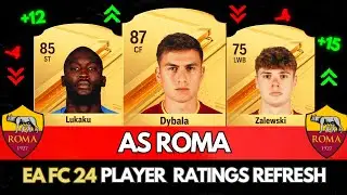 EA FC 24 | AS ROMA WINTER RATINGS UPGRADES & DOWNGRADES! 😱🔥ft. Dybala  , Lukaku , Zalewski...