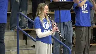 Anna Pollard Leads the Grants Pass High School Pep Band in The Star Spangled Banner