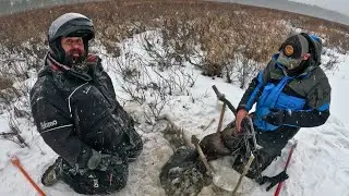 Trapping with Landowners while Ice Camping