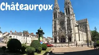 Villes de France : Ch&acirc;teauroux: Saint Andrew's Church. Old city, Museum, Ch&acirc;teauroux. Val de Indre.