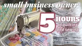 Episode 17: I quilted 12 toiletry bags, 20 pouches + sewed 148 wristlets in one day | By Aivhe
