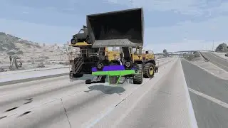 Destroying The NEW Dump-Truck AND Loader in Beam-NG!?!! - Beam- NG